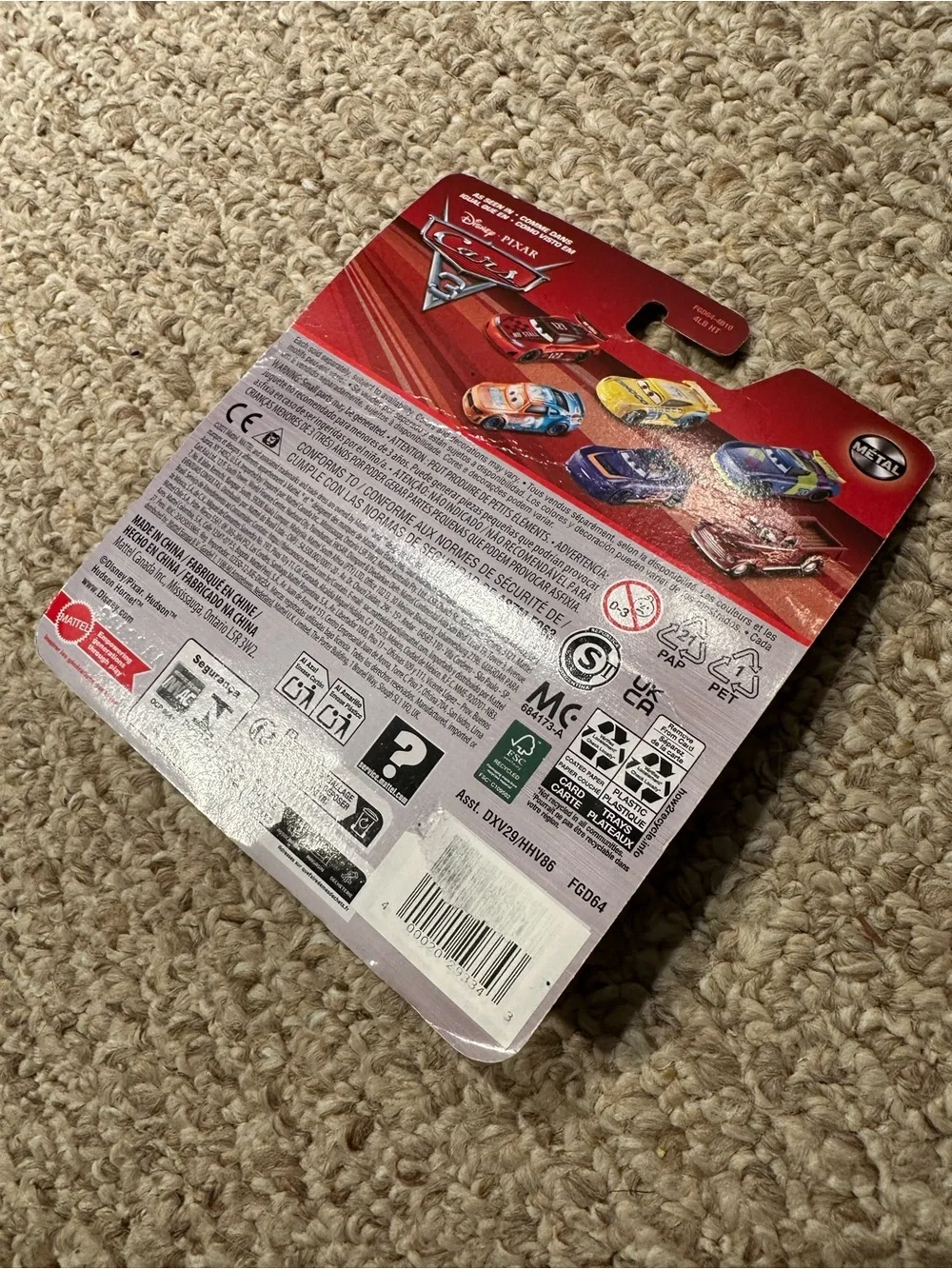 Disney Pixar Mattel Red Lightning McQueen 95 Die-Cast Car from Cars